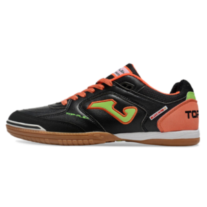Joma Top Flex 24 Black and Orange Indoor IC Football Boot
