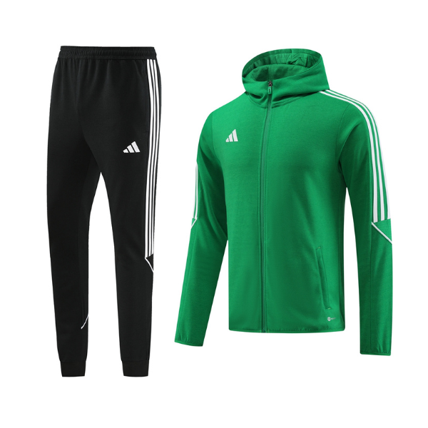 ConjuntoAdidasBlusa_CalcaAdidasVerde1 Conjunto de Frio Adidas Casaco + Calça Verde e Preto - VENI Futebol