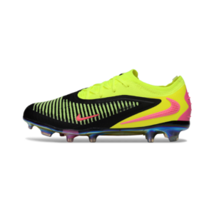 Nike Phantom 6 Elite Yellow, Black and Pink Fim Ground FG Kids Football Boot
